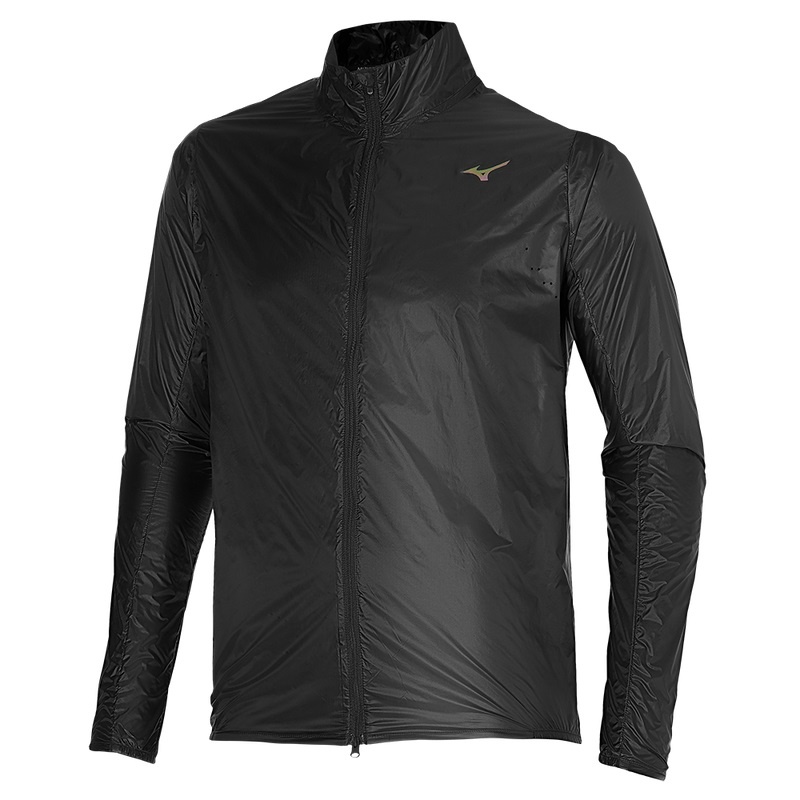 Black Men\'s Mizuno Aero Jackets | ZPR163459