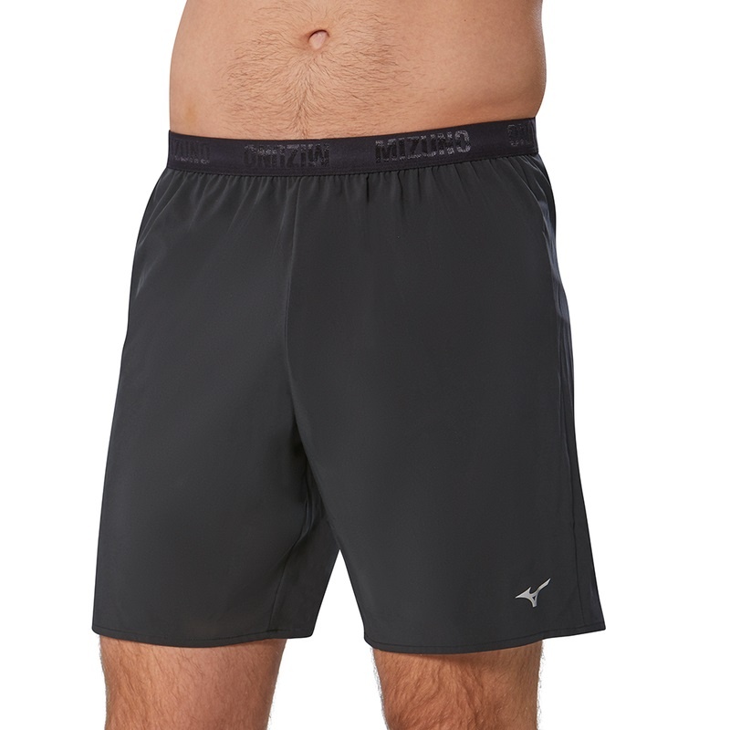 Black Men's Mizuno Alpha 7.5 Shorts | LMC723184