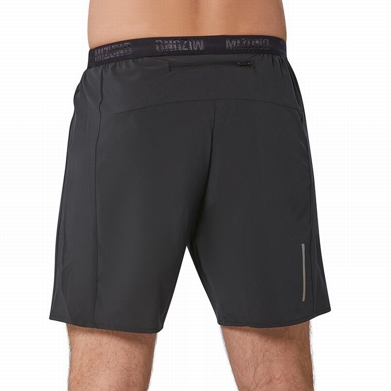 Black Men's Mizuno Alpha 7.5 Shorts | LMC723184