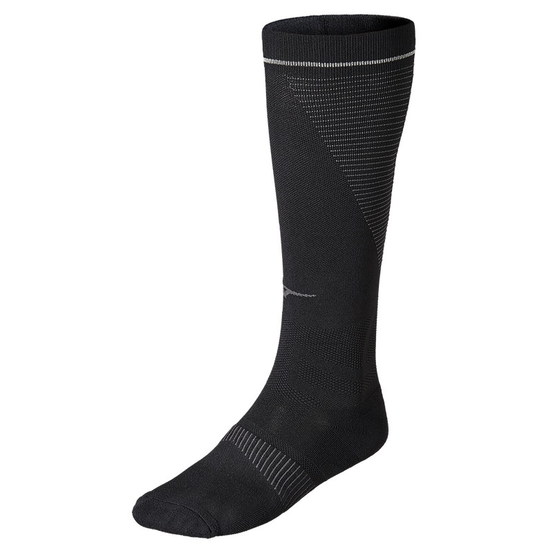 Black Men\'s Mizuno Compression Socks | JRV617239