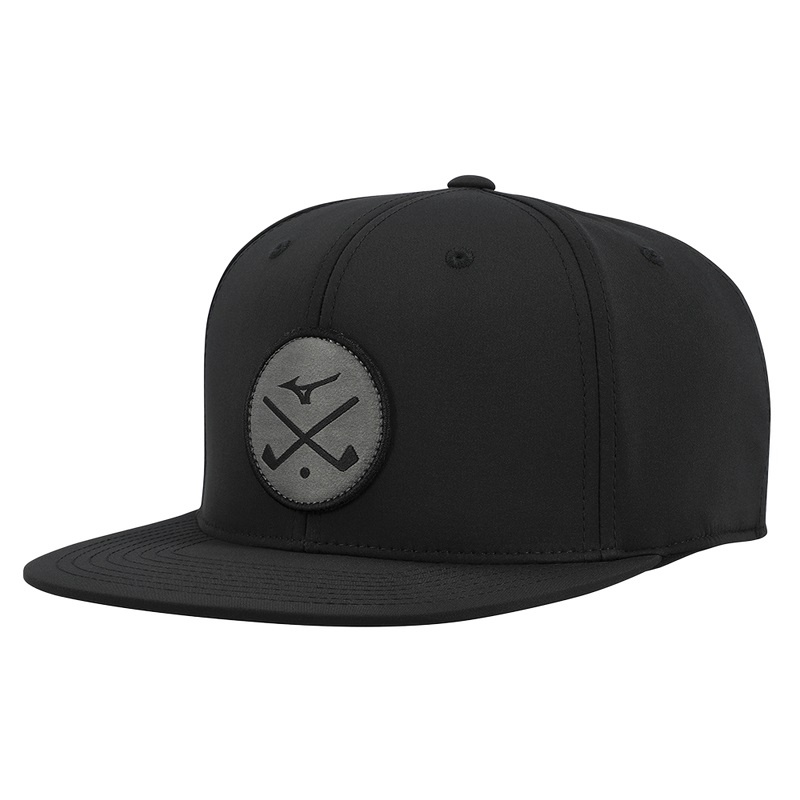 Black Men\'s Mizuno Crossed Clubs Snapbk Hats | QFZ237068