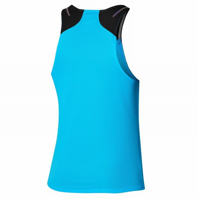 Black Men's Mizuno Dryaeroflow Tanks | HQE123490