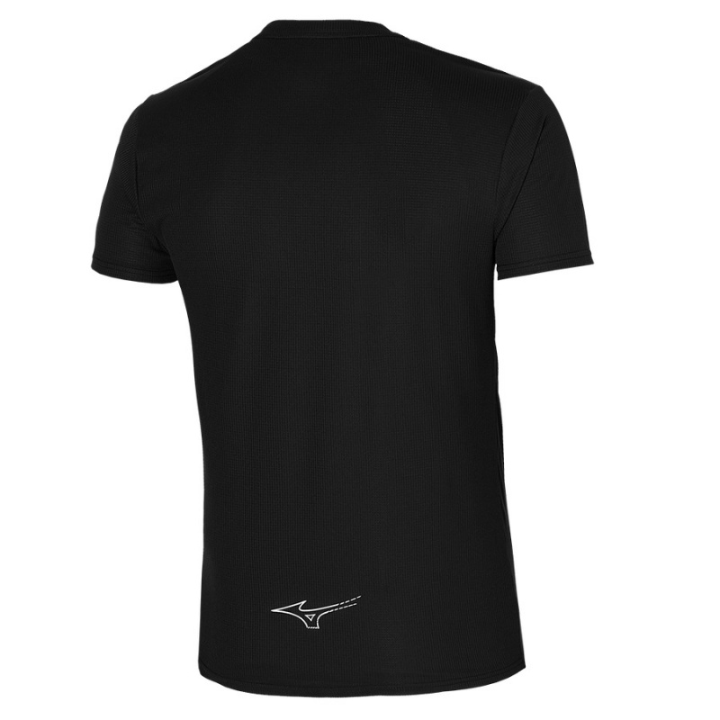 Black Men's Mizuno Dryaeroflow Tee T Shirts | CRU520387