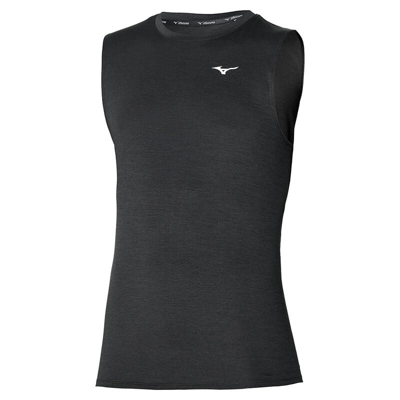 Black Men\'s Mizuno Impulse Core Sleeveless Tops | SAO491732