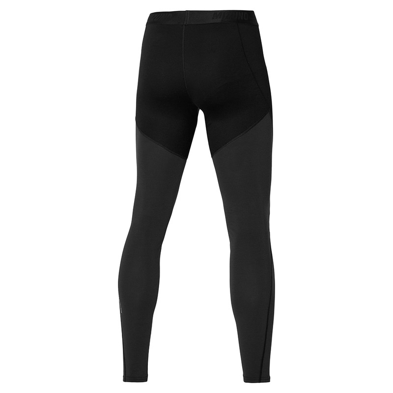 Black Men's Mizuno Merino Wool Long Tight | LAE540816