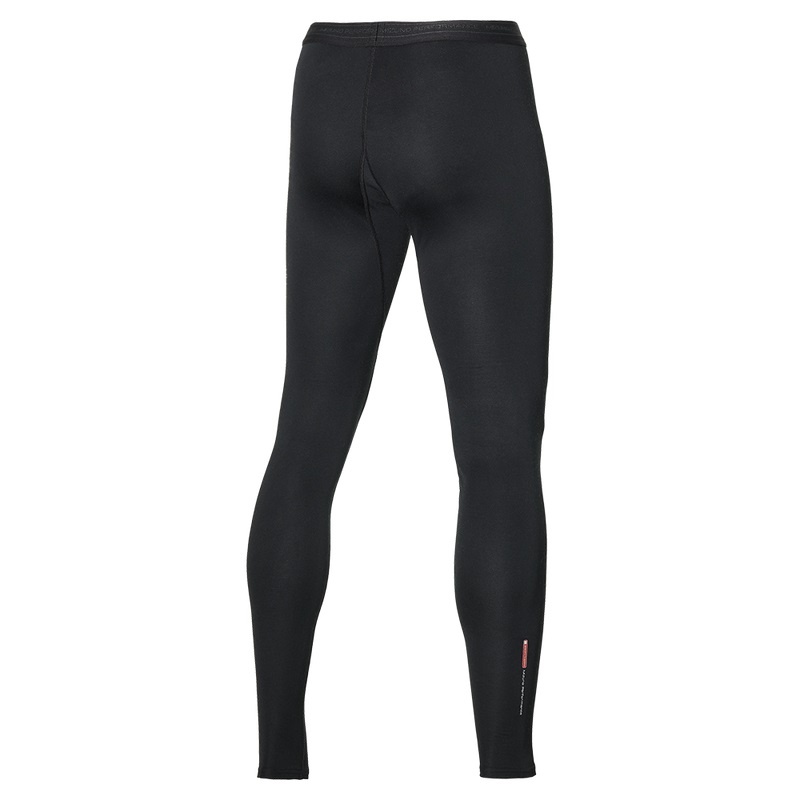 Black Men's Mizuno Mid Weight Long Tight Tops | IZL417630