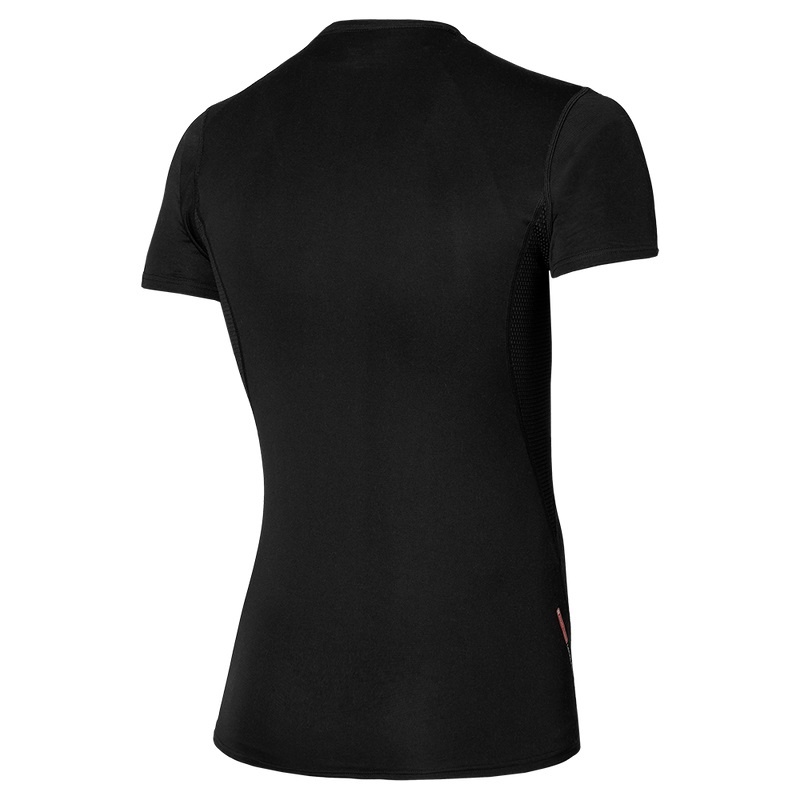 Black Men's Mizuno Mid Weight-light Tee T Shirts | KZC524987