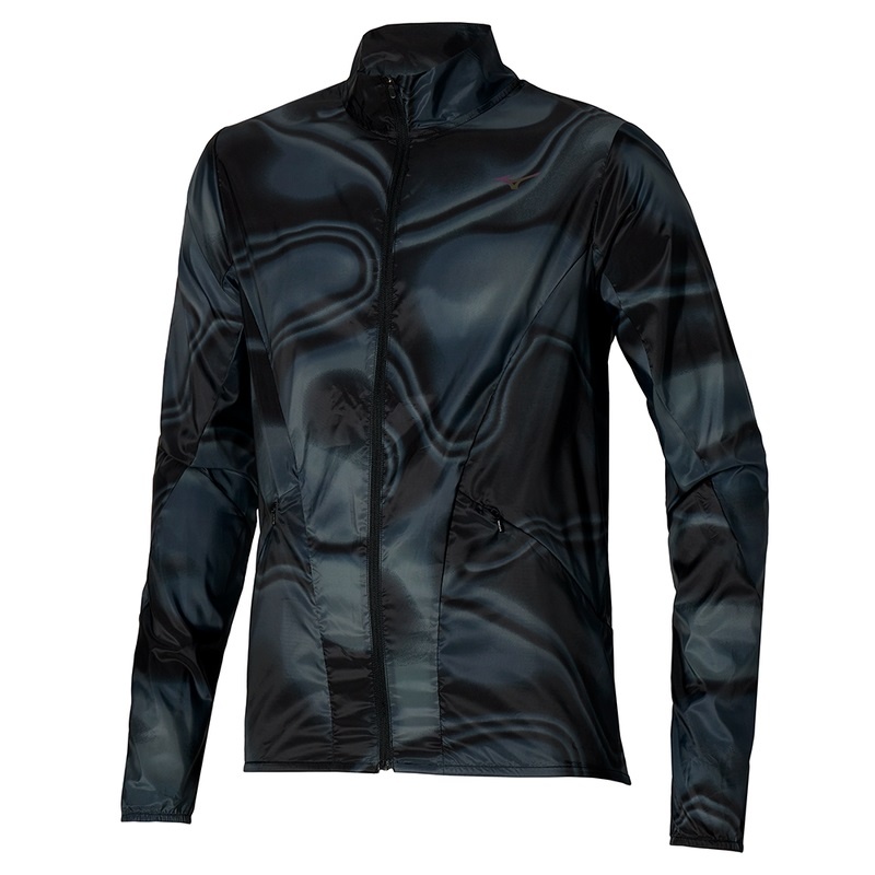 Black Men's Mizuno Premium Aero Jackets | EXG658421