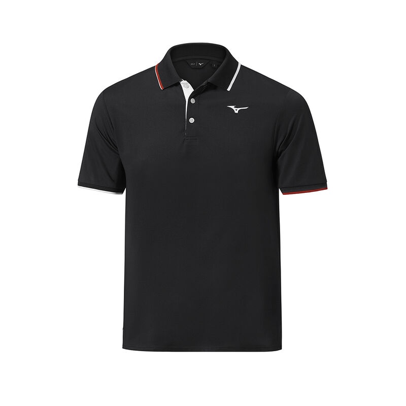 Black Men\'s Mizuno QD Comp Plus Polo | JWC852041