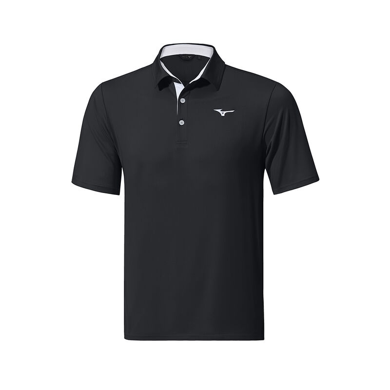 Black Men\'s Mizuno QD Comp Polo | TGX943087