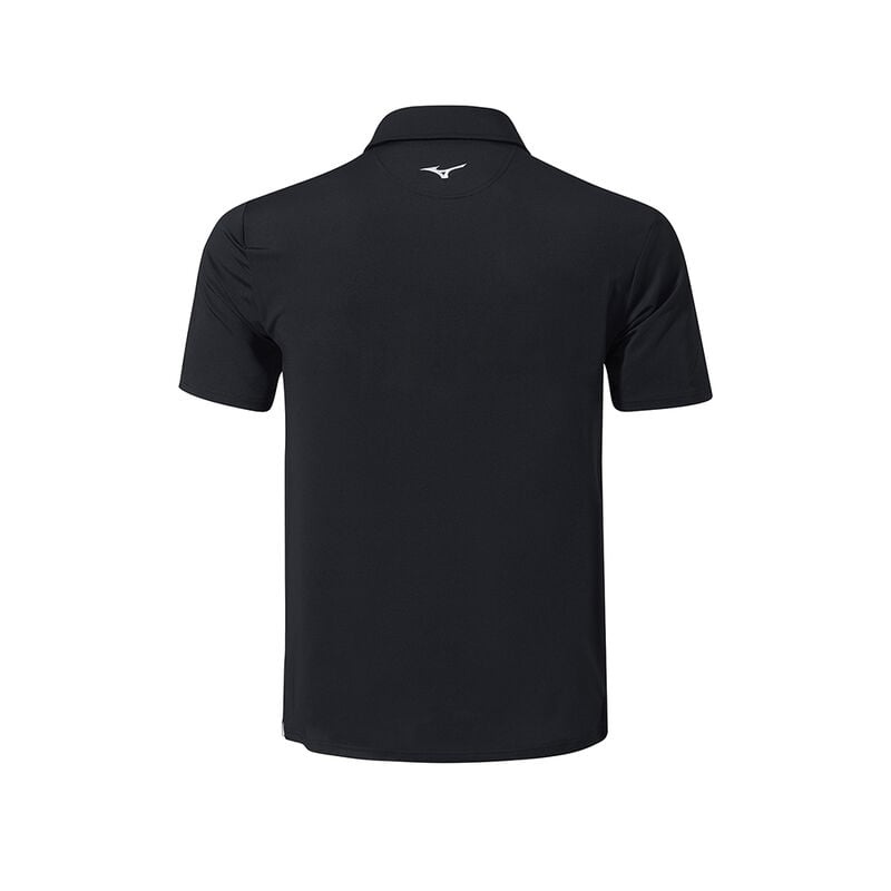 Black Men's Mizuno QD Elite Stripe Polo | ZQJ508723