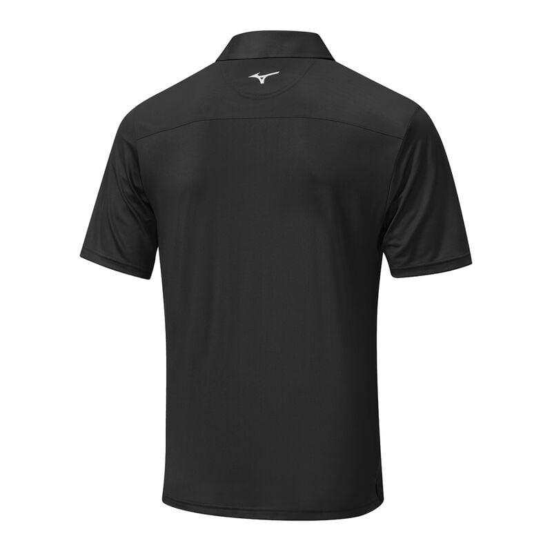 Black Men's Mizuno Quick Dry Citizen Polo | YPA326581