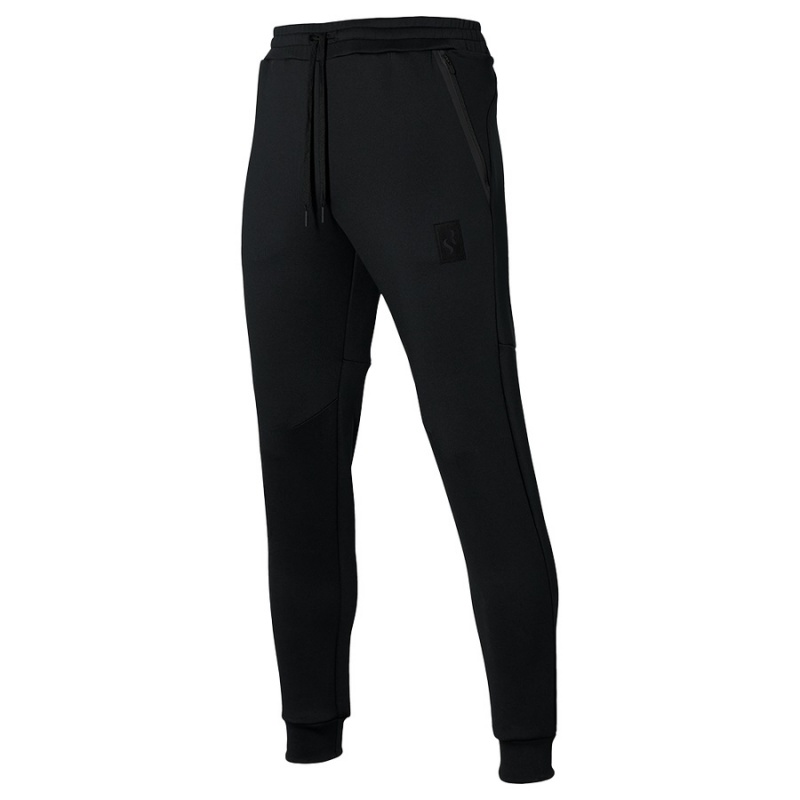 Black Men\'s Mizuno Sweat SR Pants | TOE732145