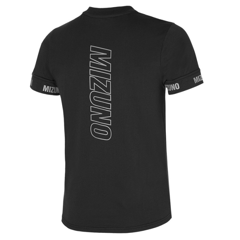 Black Men's Mizuno Tee T Shirts | YGC460821