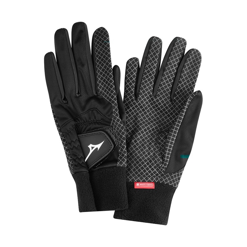 Black Men\'s Mizuno Thermagrip Gloves Gloves | KHB517492