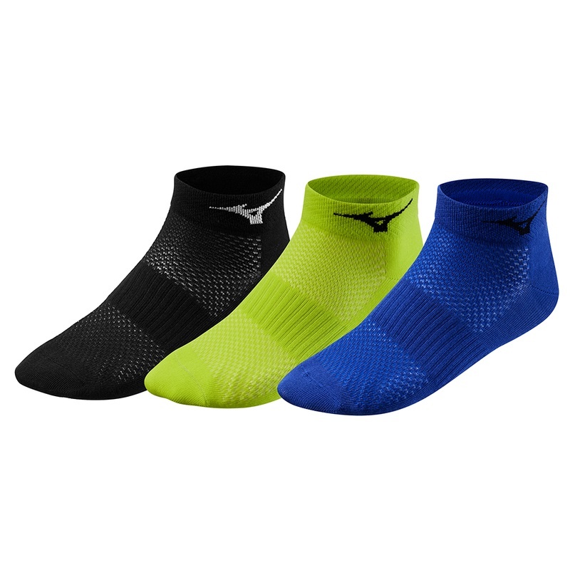 Black Men\'s Mizuno Training Mid 3P Socks | GWC601798