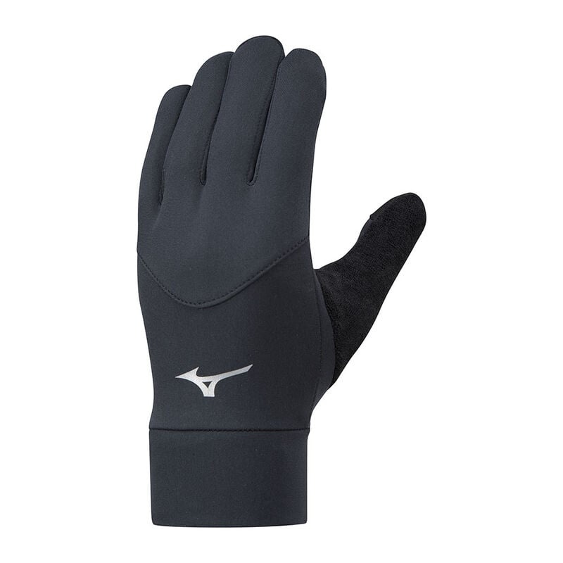 Black Men\'s Mizuno Warmalite Gloves | IKM597204