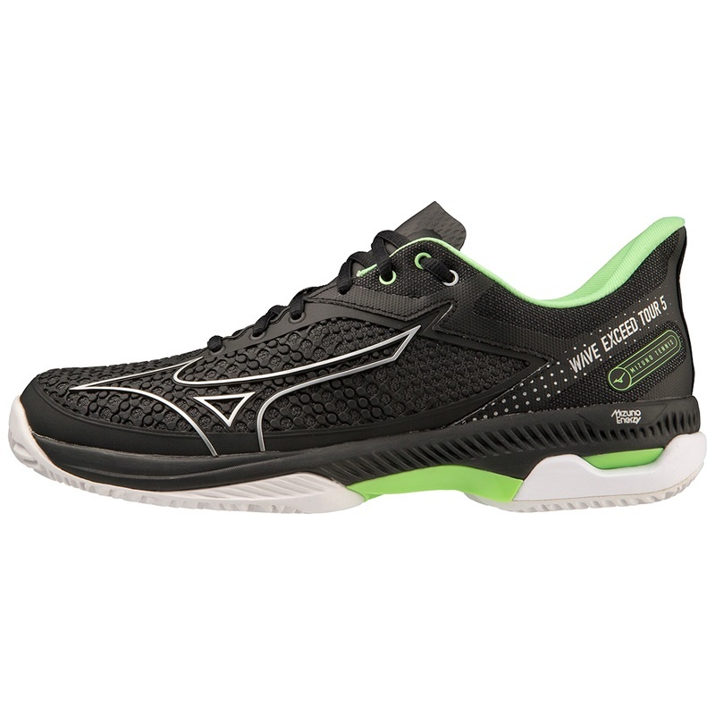 Black Men\'s Mizuno Wave Exceed Tour 5cc Tennis Shoes | DAE508791