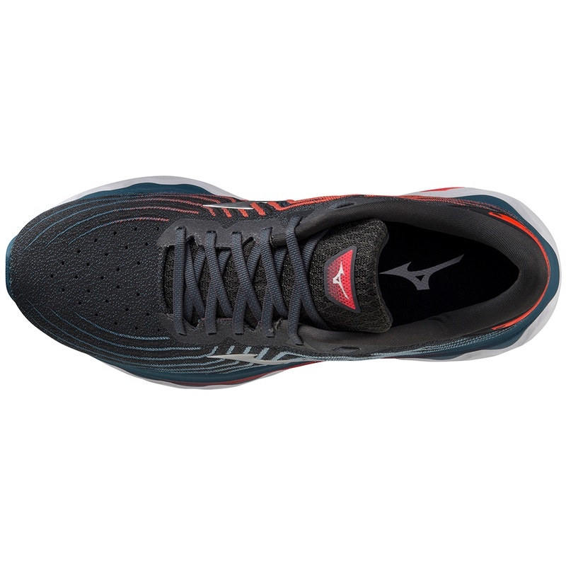 Black Men's Mizuno Wave Horizon 6 Running Shoes | RKX874205