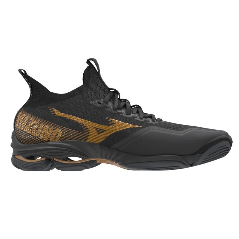 Black Men's Mizuno Wave Lightning Neo 2 Volleyball Shoes | DCY083641