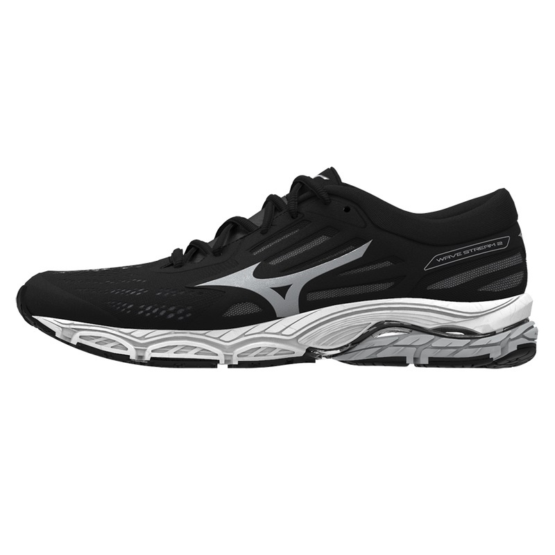 Black Men\'s Mizuno Wave Stream 2 Running Shoes | FPG473589