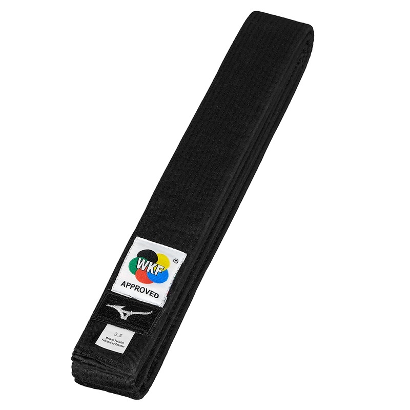 Black Men\'s Mizuno Wkf Belt RB Judo Belts | UHJ740256