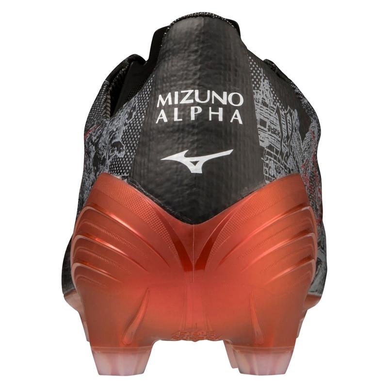 Black Red Men's Mizuno Alpha Japan Football Boots | UKP792314