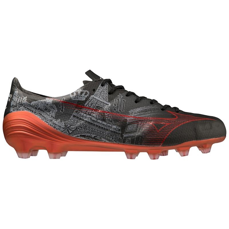 Black Red Men's Mizuno Alpha Japan Football Boots | UKP792314