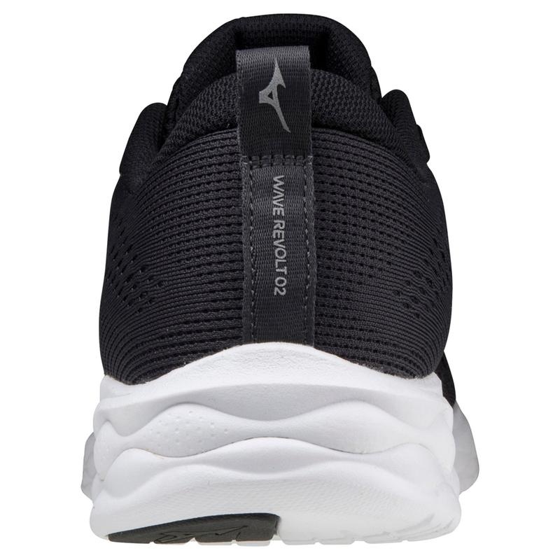 Black White Men's Mizuno Wave Revolt 2 Training Shoes | PYT765189