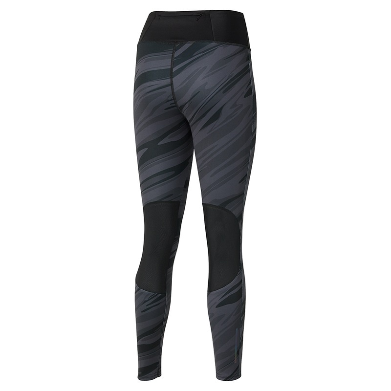 Black Women's Mizuno 7/8 Printed Tight | SRP823417