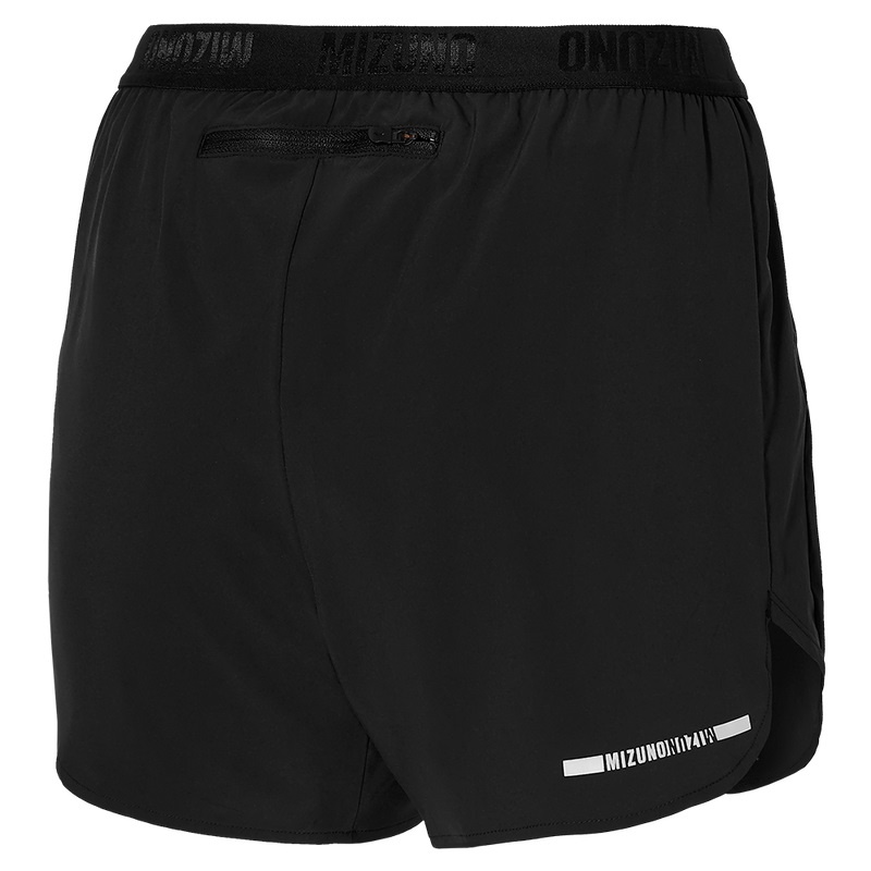 Black Women's Mizuno Aero 4.5 Shorts | DHS372861