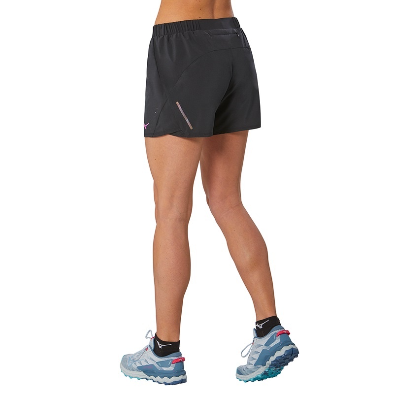 Black Women's Mizuno Aero 4.5 Shorts | ZOJ853926