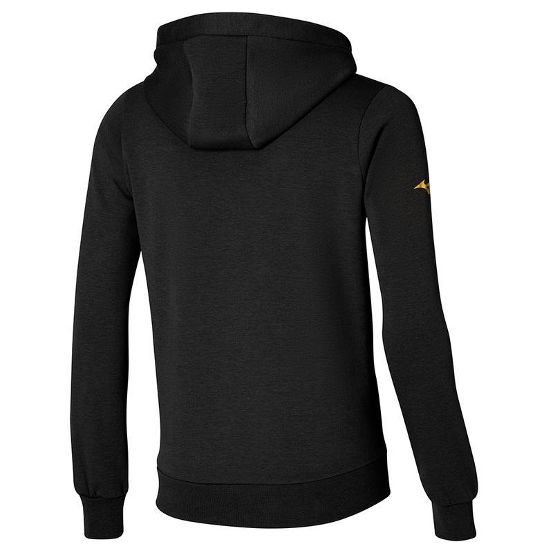 Black Women's Mizuno Athletics Graphic Hoody Tops | WZU410938