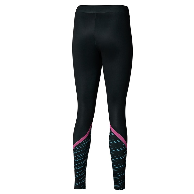 Black Women\'s Mizuno Athletics Graphic Leggings | LUW619083