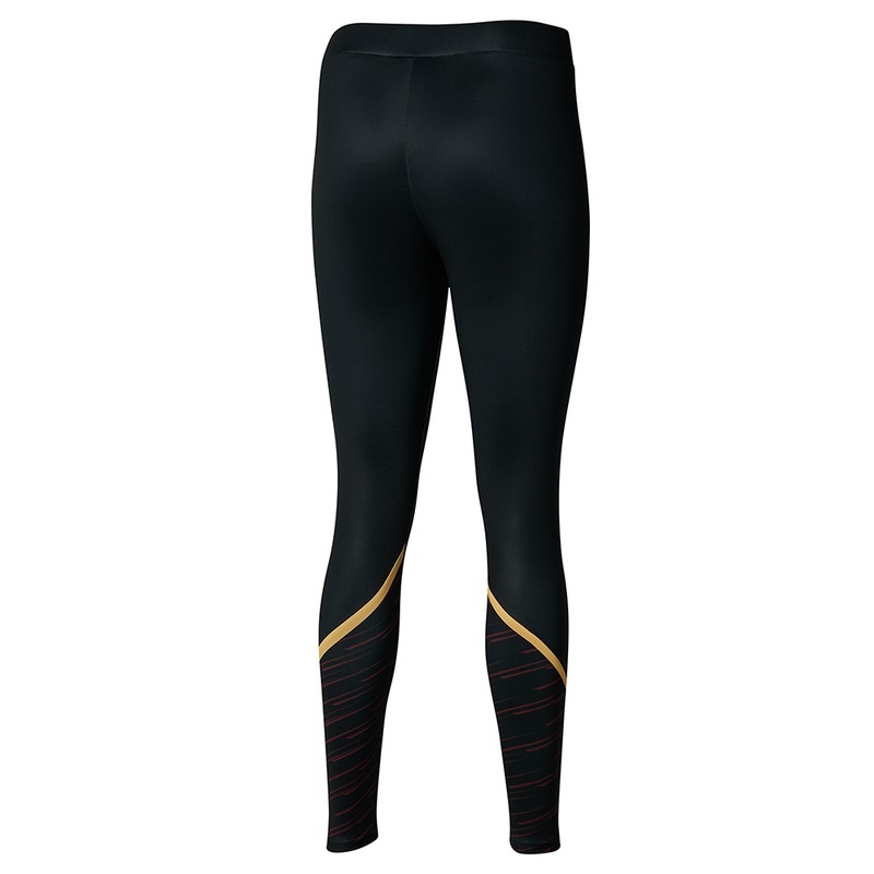 Black Women's Mizuno Athletics Graphic Leggings | FDI613290