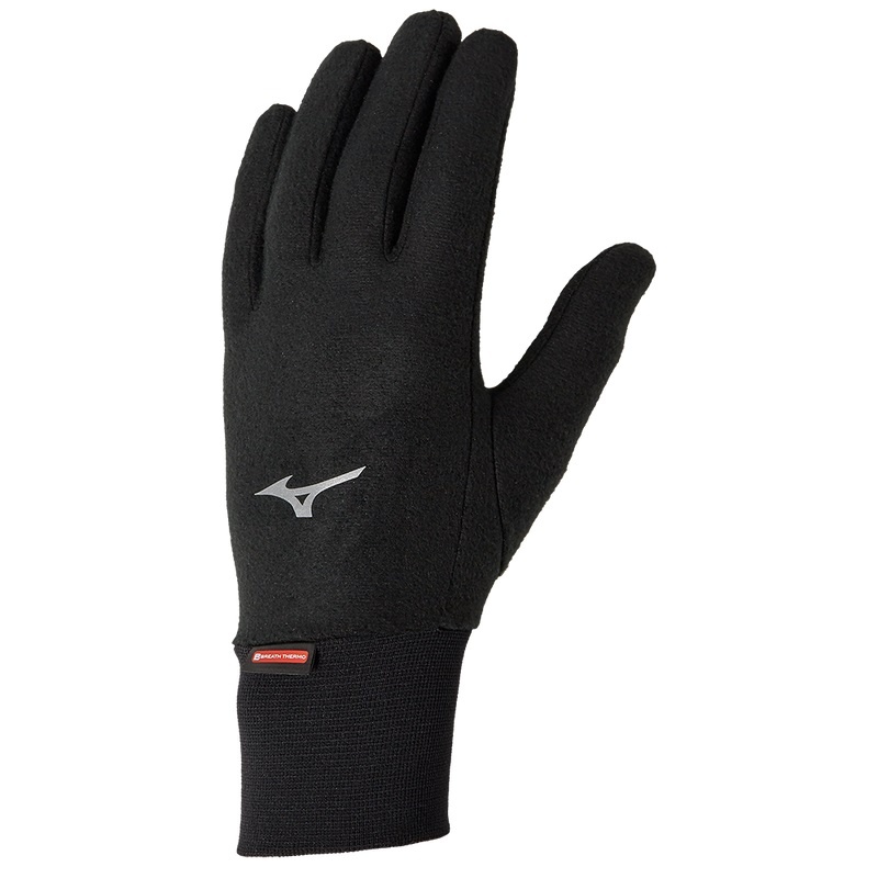 Black Women\'s Mizuno BT Md Wgt Fleece Glv Gloves | ZUK893074