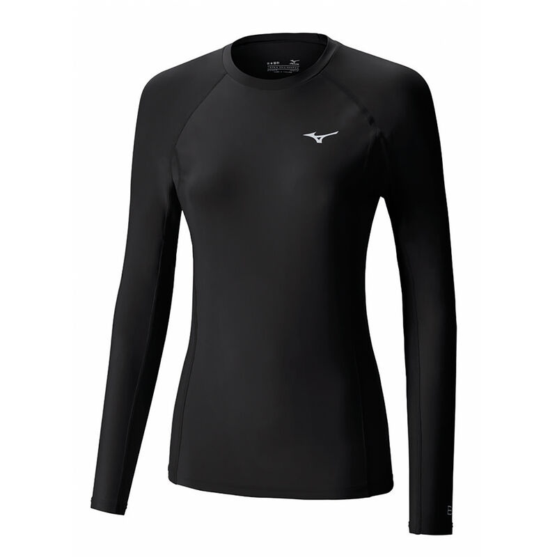 Black Women\'s Mizuno Bio Gear LS Tops | ENK170534