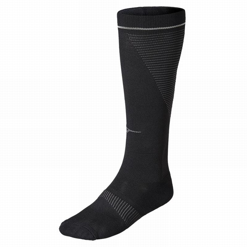 Black Women\'s Mizuno Compression Socks | TUP216937