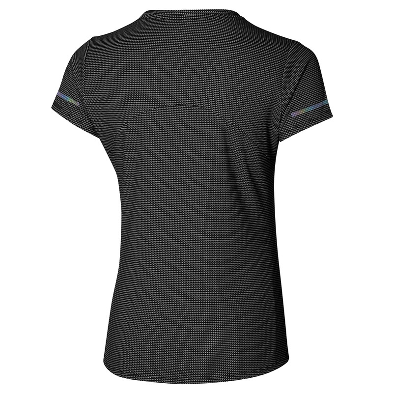 Black Women's Mizuno Daf Dope Dyed Tee T Shirts | FNK649857