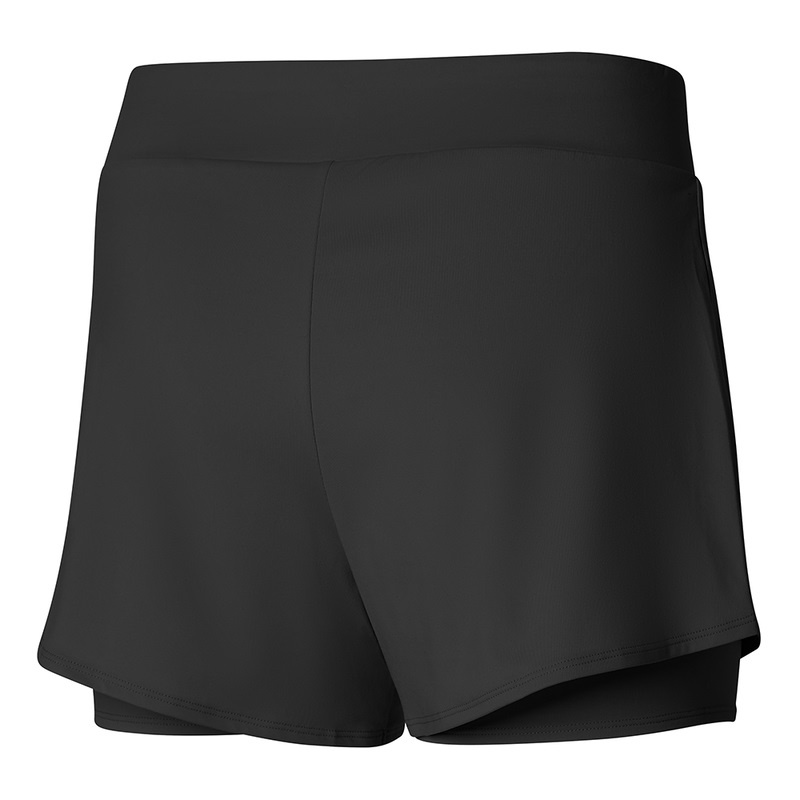 Black Women's Mizuno Flex Shorts | CGF071862