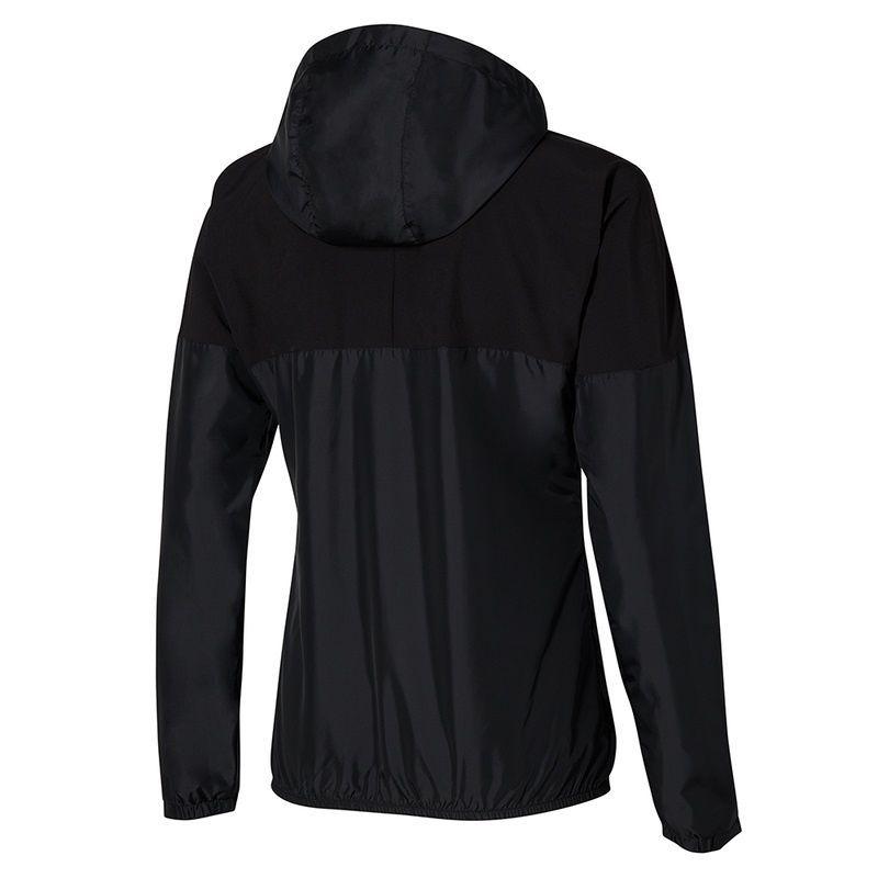 Black Women's Mizuno Hoody Jackets | KDX095283