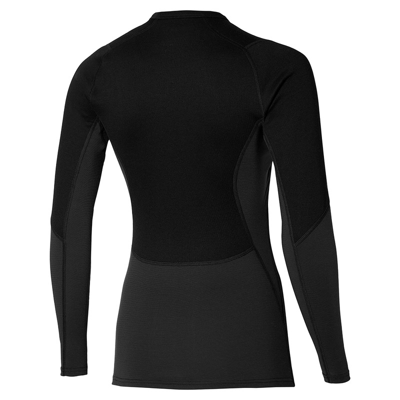 Black Women's Mizuno Merino Wool Crew Tops | JFR954376