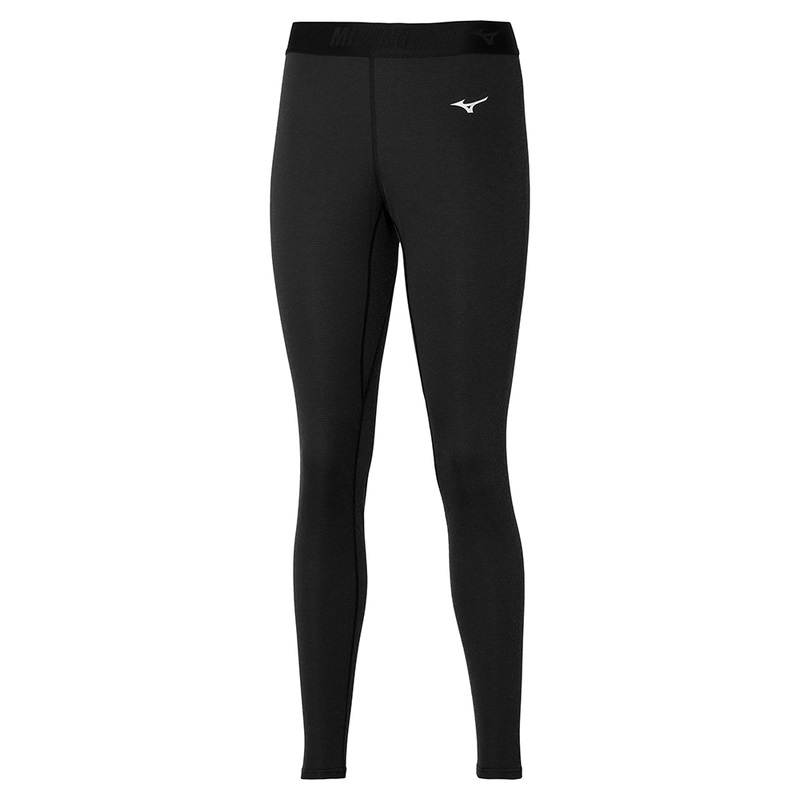 Black Women\'s Mizuno Mid Weight Long Tight | UBZ251873