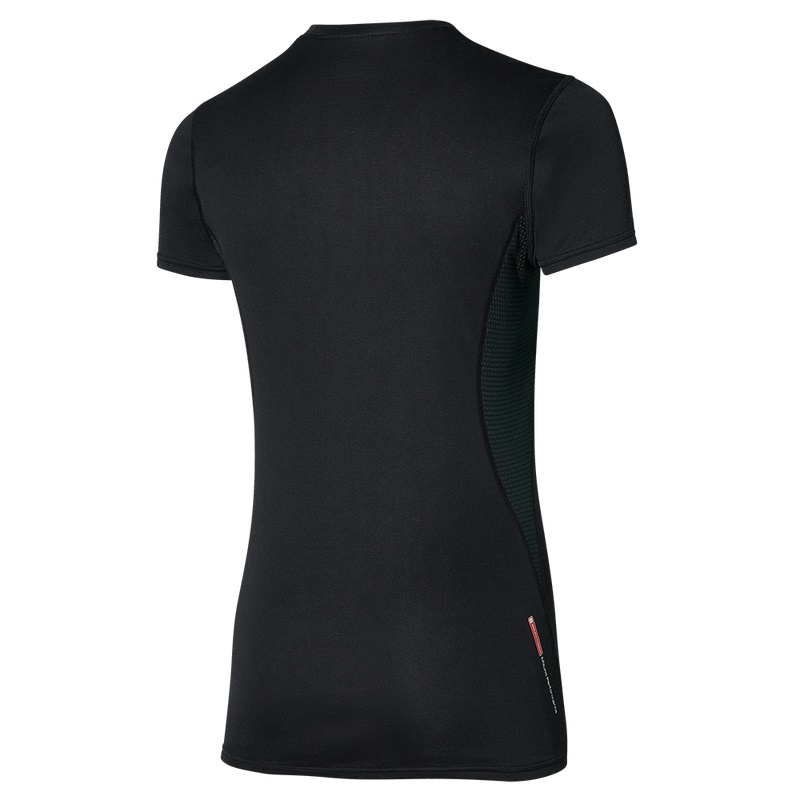 Black Women's Mizuno Mid Weight-l Tee T Shirts | JSQ805619