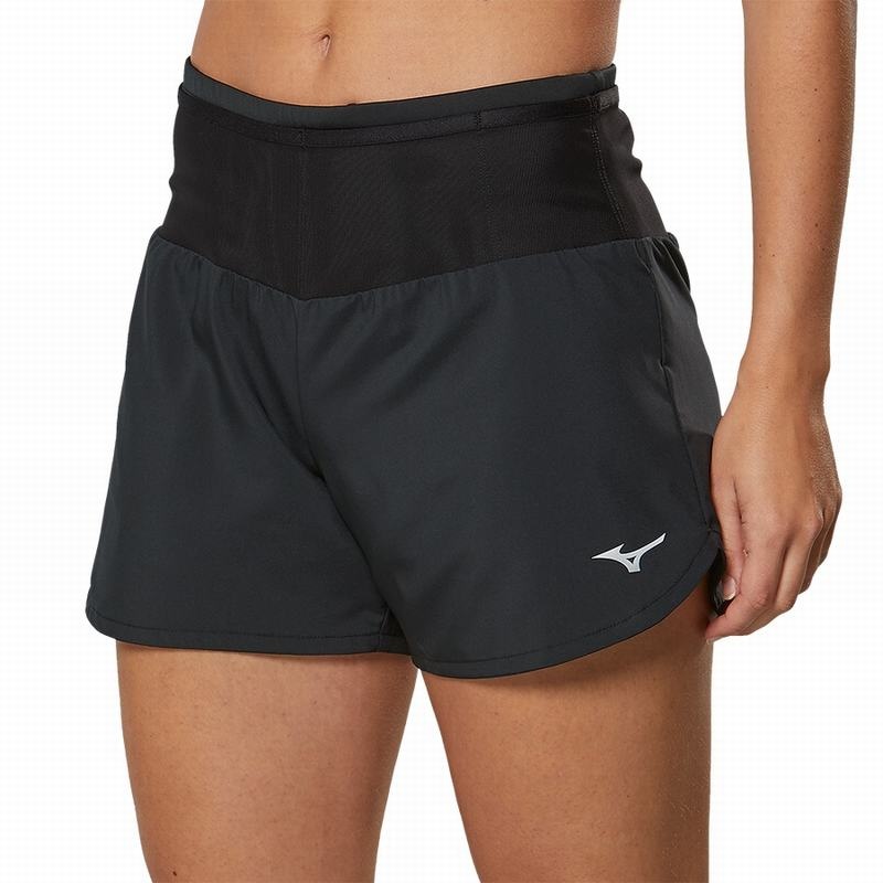 Black Women's Mizuno Multi Pocket Shorts | UTN425760