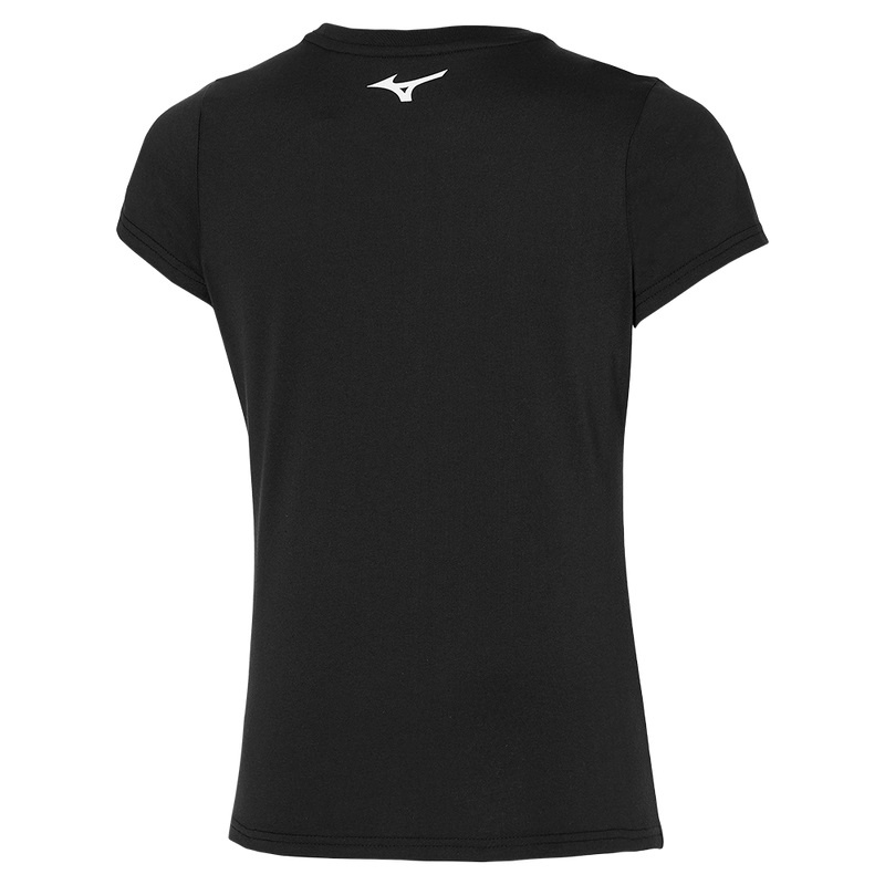 Black Women's Mizuno Rb Logo Tee T Shirts | HGF974625