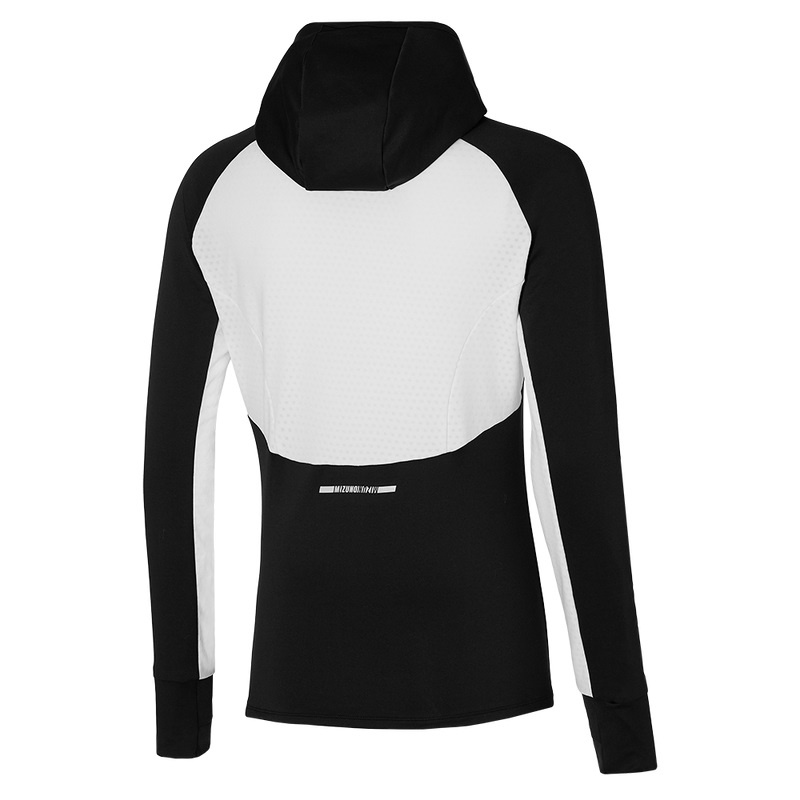 Black Women's Mizuno Warmalite Hooded LS Tops | VTI498125