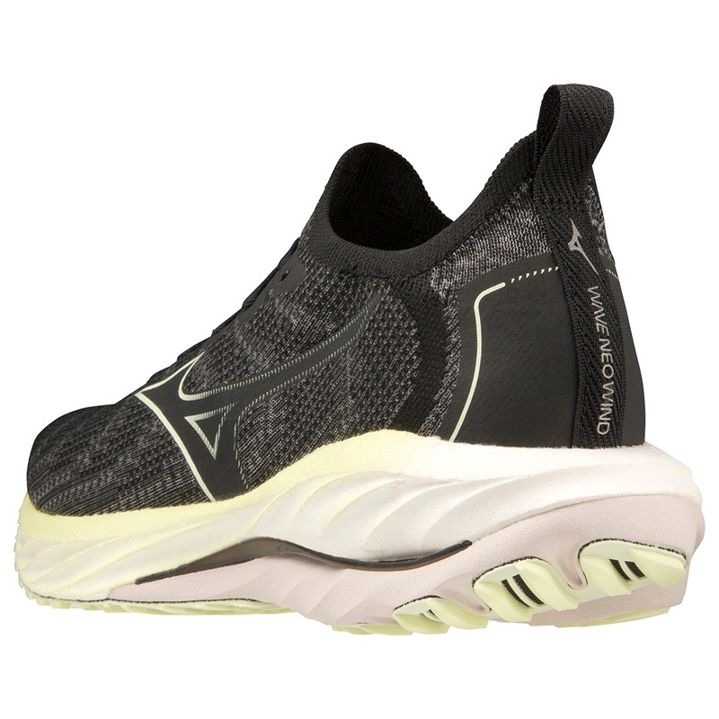 Black Women's Mizuno Wave Neo Wind Running Shoes | NXO395081