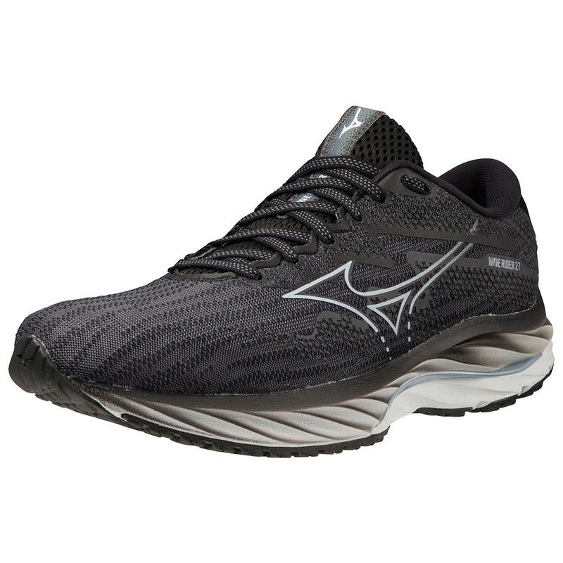 Black Women's Mizuno Wave Rider 27 Running Shoes | KLA351976