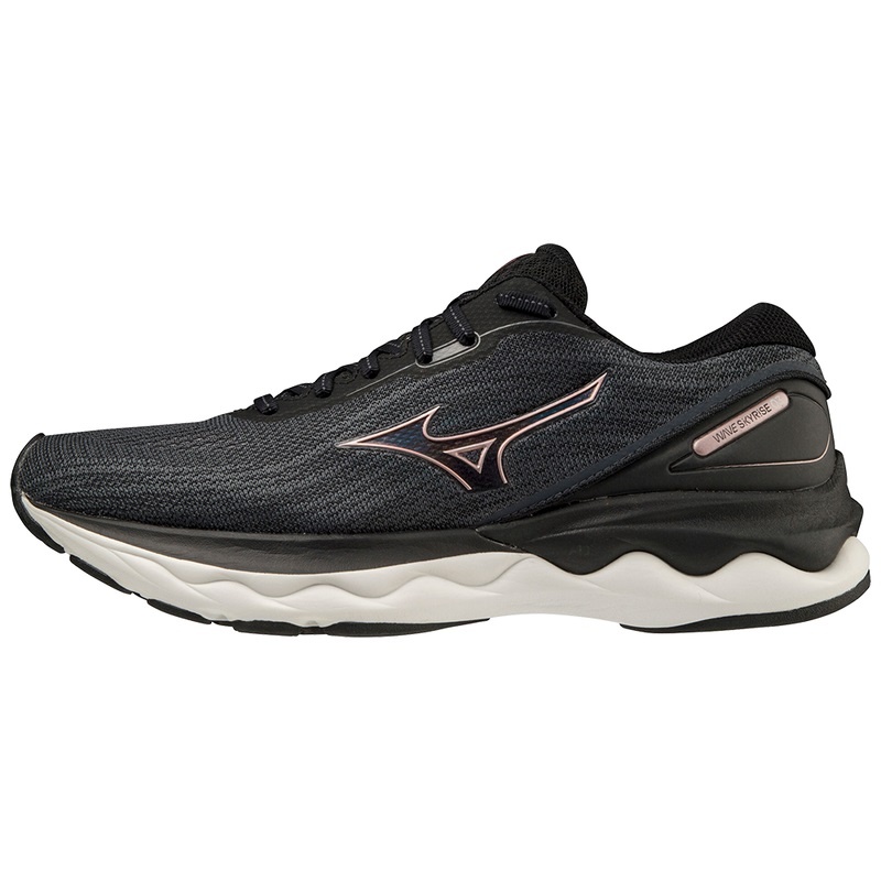 Black Women\'s Mizuno Wave Skyrise 3 Running Shoes | XPG602473